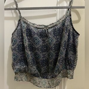 American Eagle (Small) blue, green tank top